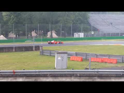 Formula 1 Schumacher's Ferrari 2004 nice downshifts @ Monza Ferrari Days
