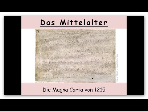 Die Magna Carta von 1215 erklärt (Magna Carta libertatum | Magna Charta)