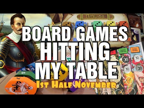 Board Games Hitting My Table - 1st Half November 2022