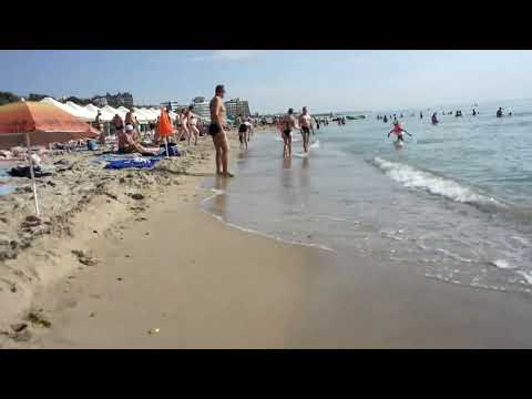 Last summer children at beach in Chornomorsk in 2021