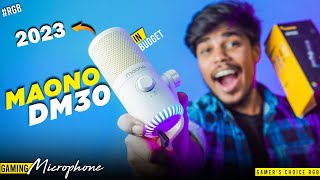 Maono DM30 : Best Budget Mic For Youtube in 2023!! 🔥 RGB