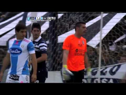 La sacó del ángulo. Gimnasia 1 Rafaela 0. Fecha 29. Torneo Primera División 2015.FPT