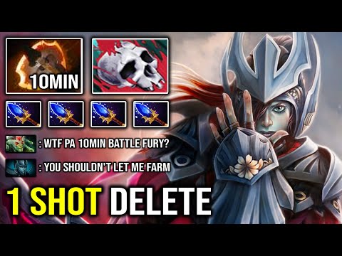 Even 9K Medusa isn't Tanky For this PA - 10Min Battle Fury 1 Shot Refresh Skills with Aghanim DotA 2