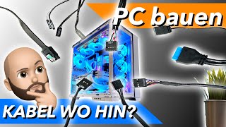 PROBLEMLOS alle Kabel im PC richtig anschließen & verkabeln | RGB Gaming Rechner bauen