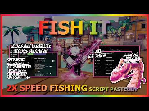 FISH IT Script Pastebin 2026 AUTO FARM, 2X SPEED FISHING, AUTO PREFECT, INSTANT FISHING (NO KEY) ❤️🐟
