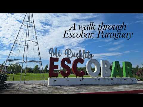 Walking through the town of Escobar, Paraguay