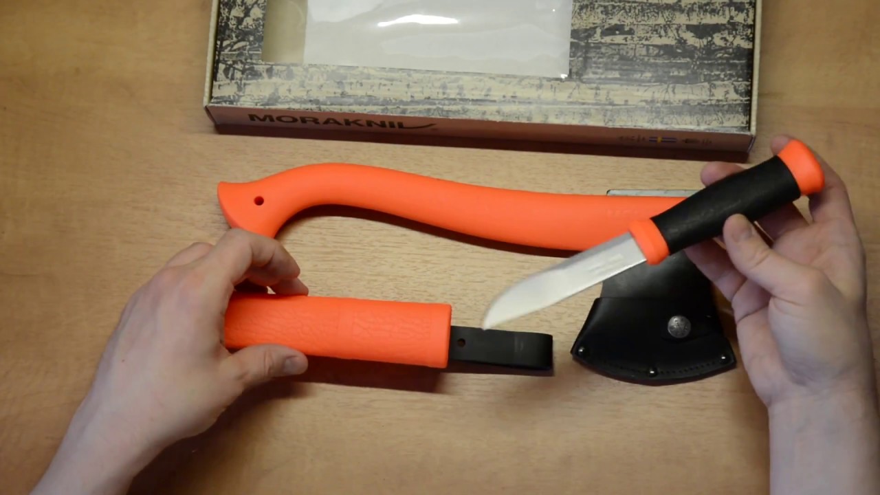 Набор Morakniv Outdoor Kit MG, нож Mora 2000 + топор (оранжевый)