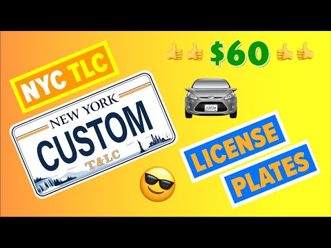 Getting Custom NYC TLC Plates