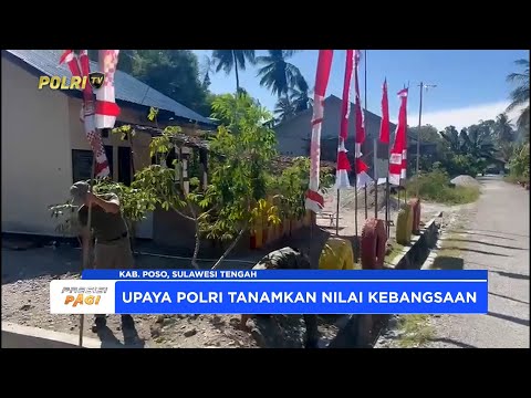 SATGAS MADAGO RAYA PASANG UMBUL-UMBUL SEMARAKKAN HUT KE-80 RI