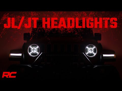 Jeep Wrangler JL and Gladiator JT 9 inch Headlights by Rough Country