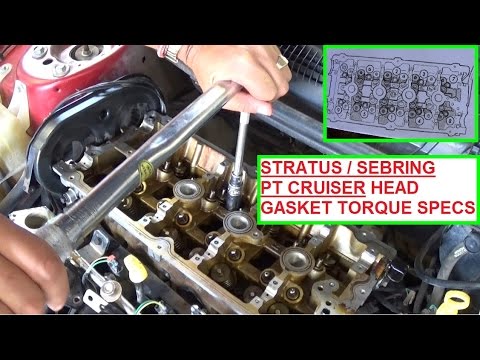 Dodge Stratus / Chrysler Sebring / Pt Cruiser 2.4 Head gasket Install and torque specs