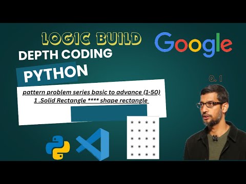 Python Phase 1solid Rectangle Shape Rectangle Q 1logic Build Coding Pattern Problem Csm Skills