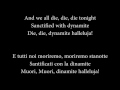 Powerwolf Sanctified With Dynamite Lyrics Traduzione