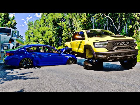 Realistic Crossroad Car Crashes #1 | BeamNG.drive