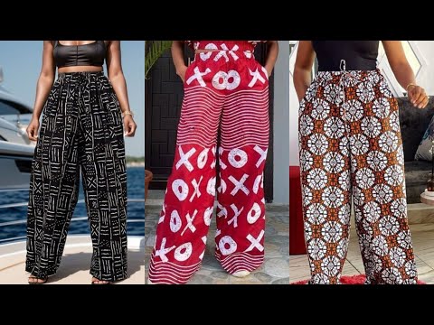 DIY : How To Cut And Sew Trendy Baggy Pant With Elastic Waistband, Drawstring And Side Pockets.
