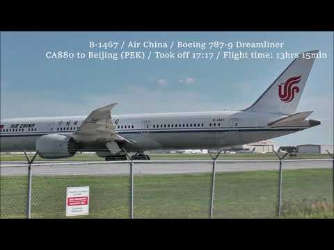 B-1469 & B-1467 / Air China / Boeing 787-9 Dreamliner ~ Landing, Taxi and Takeoff from YUL