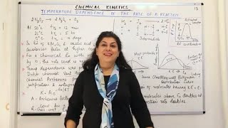 Temperature Dependence Of Rate Of Reaction #1 - Chemical Kinetics #13