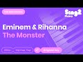 The Monster - Rihanna, Eminem (Karaoke Piano)