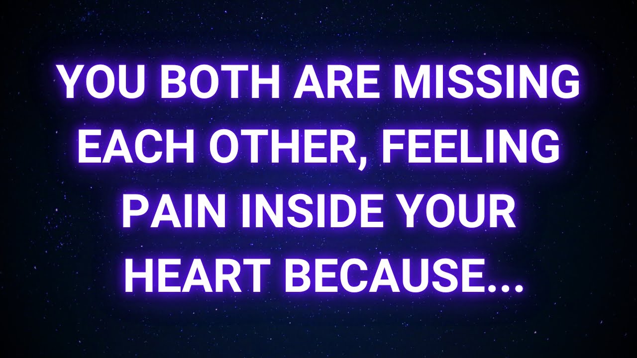 You both miss each other and feel heartache because you're pulling away... | Today Angel message