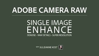 Single-image Denoise, Raw Details, and Super Resolution Technical Preview in Adobe Camera Raw