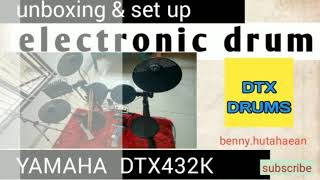 Video thumbnail for Unboxing & Set Up Drum Electric Yamaha DTX432K by Benny Hutahaean