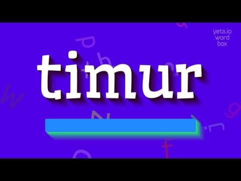 TIMUR - HOW TO PRONOUNCE TIMUR? AVOID MISTAKES: THE RIGHT WAY TO SAY TIMUR