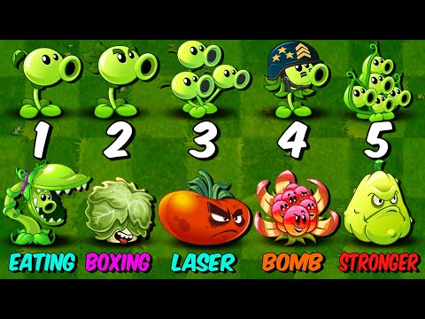PvZ 2 Challenge - PEAS & All Plants Power-Up vs Team Far Future Zombies - Who Will Win?