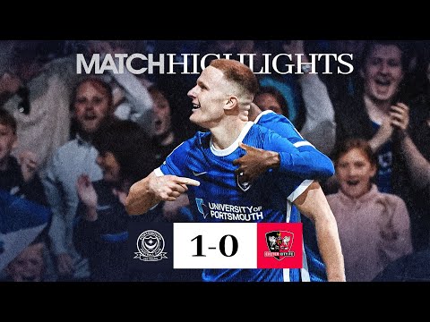 BISHOP ON TARGET 🎩 | Pompey 1-0 Exeter City | Highlights