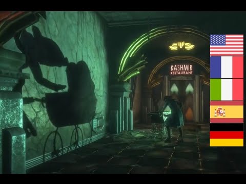 Bioshock 1 - Voice Acting/Language Comparison #2 - Baby Carriage Splicer [All Languages]