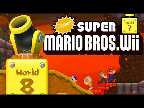 CANNON Mario Bros. Wii [FULL GAME/100%] Walkthrough Video