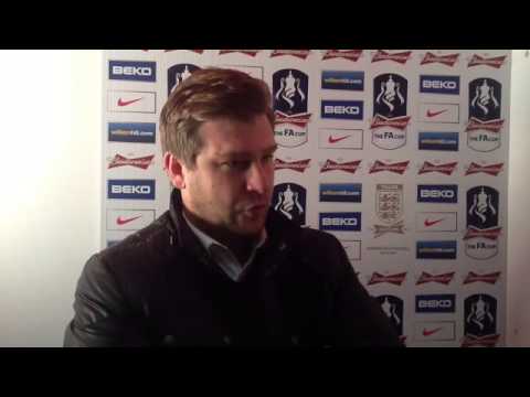 Karl Robinson's FA Cup reaction