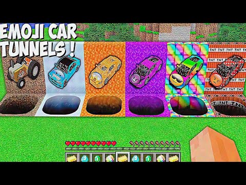 Secret Tunnels & Emoji Super Car in Minecraft?! Find Out Now!