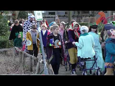 Jenaplanschool Lieven Gevaert carnaval op de markt van Mortsel