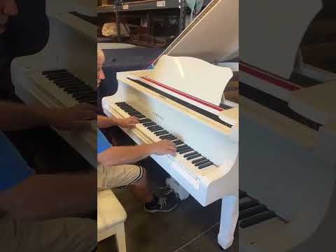 Acoustic luxury: White Yamaha G3 Grand piano image 9