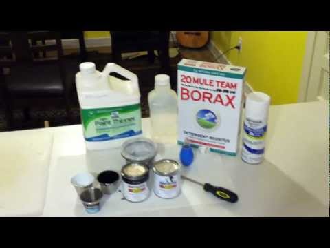 How to Swirl Paint a Guitar Tutorial (in depth explanation of materials)