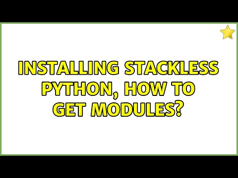 Ubuntu Installing Stackless Python How To Get Modules