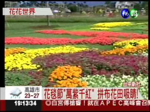 台中新社賞花海 花毯節人潮爆滿!