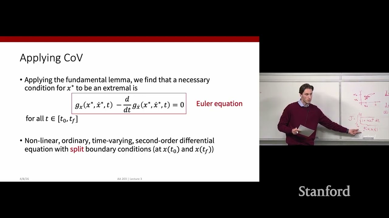 Stanford AA203 Optimal and Learning-Based Control | Spring 2026 | Lecture 4: Optimal Control