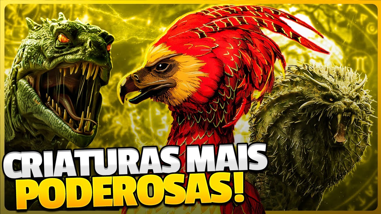 TOP 10 ANIMAIS MÁGICOS MAIS PODEROSOS DO UNIVERSO MÁGICO DE HARRY POTTER!