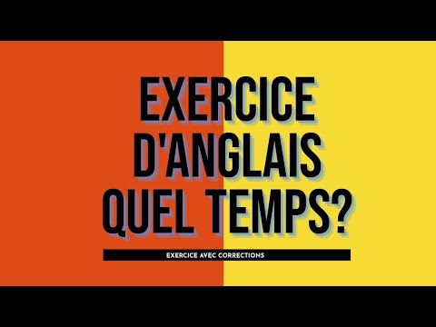 Exercice d'anglais - Quel Temps