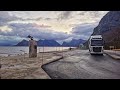 Norway 4K POV Norway Truck Driving RV 17 Kjøpstad Storvik Volvo FH540 ISave 8x4 Tridem Part 1