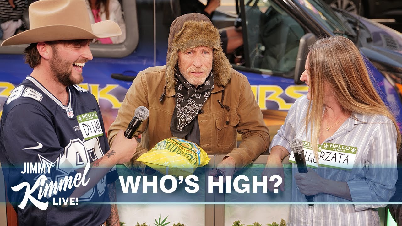Jimmy Kimmel Guesses “Who’s High?” with Surprise Guest Jon Stewart