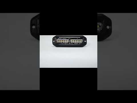 WINECO 8pcs amber white sync 12led surface mount flashing strobe lights kit for truck vehicles