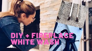 Renovate With Me DIY and White Washing my Fireplace