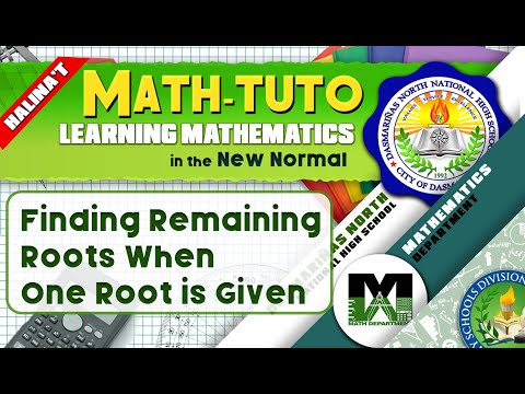 Roots of Polynomial Equations (How to get the remaining roots when one root is given)