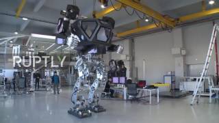 South Korea: World's first giant manned robot takes its first steps