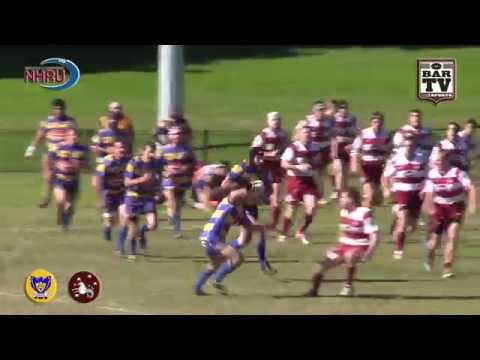 2015 NHRU Round 12 Premier 3 Highlights - Hamilton Hawks v University