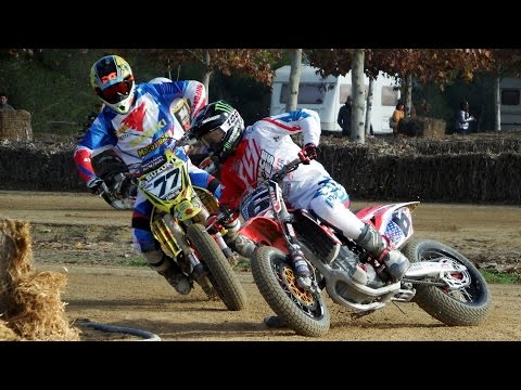 Brad Baker vs Ferran Cardús | Insane Flat Track race 2016 by Jaume Soler