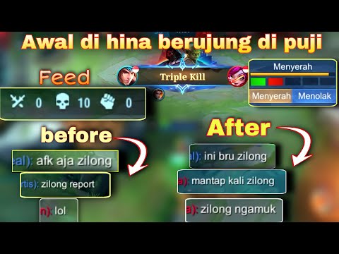PRANK ZILONG MATI 10X SAMPE DI SURUH AFK AJA BERUJUNG MODE BNTAI 🔥 | MLBB
