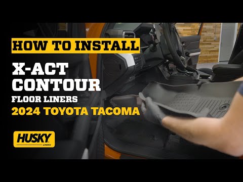 Husky Liners X-act Contour Floor Liners Installation on a 2024 Toyota Tacoma